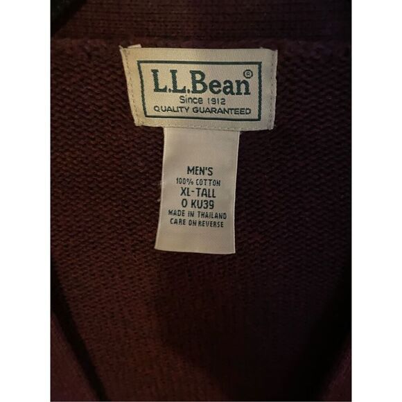 L.L. Bean men’s button up long sleeve cardigan, size XL tall - Picture 3 of 3